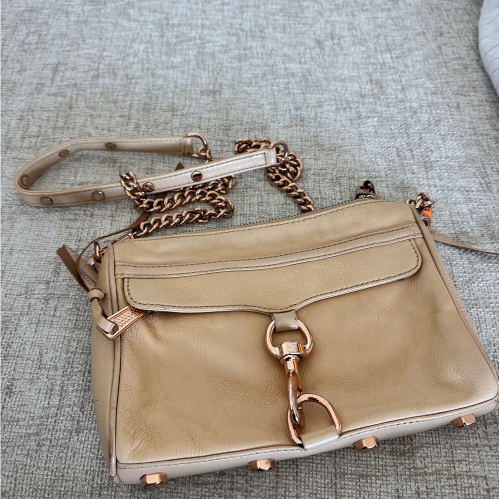 Rebecca Minkoff Beige Leather Crossbody Bag